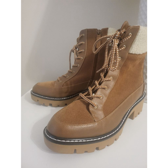 Women's Violet & Red Brown Boots Size 9 - Picture 1 of 6